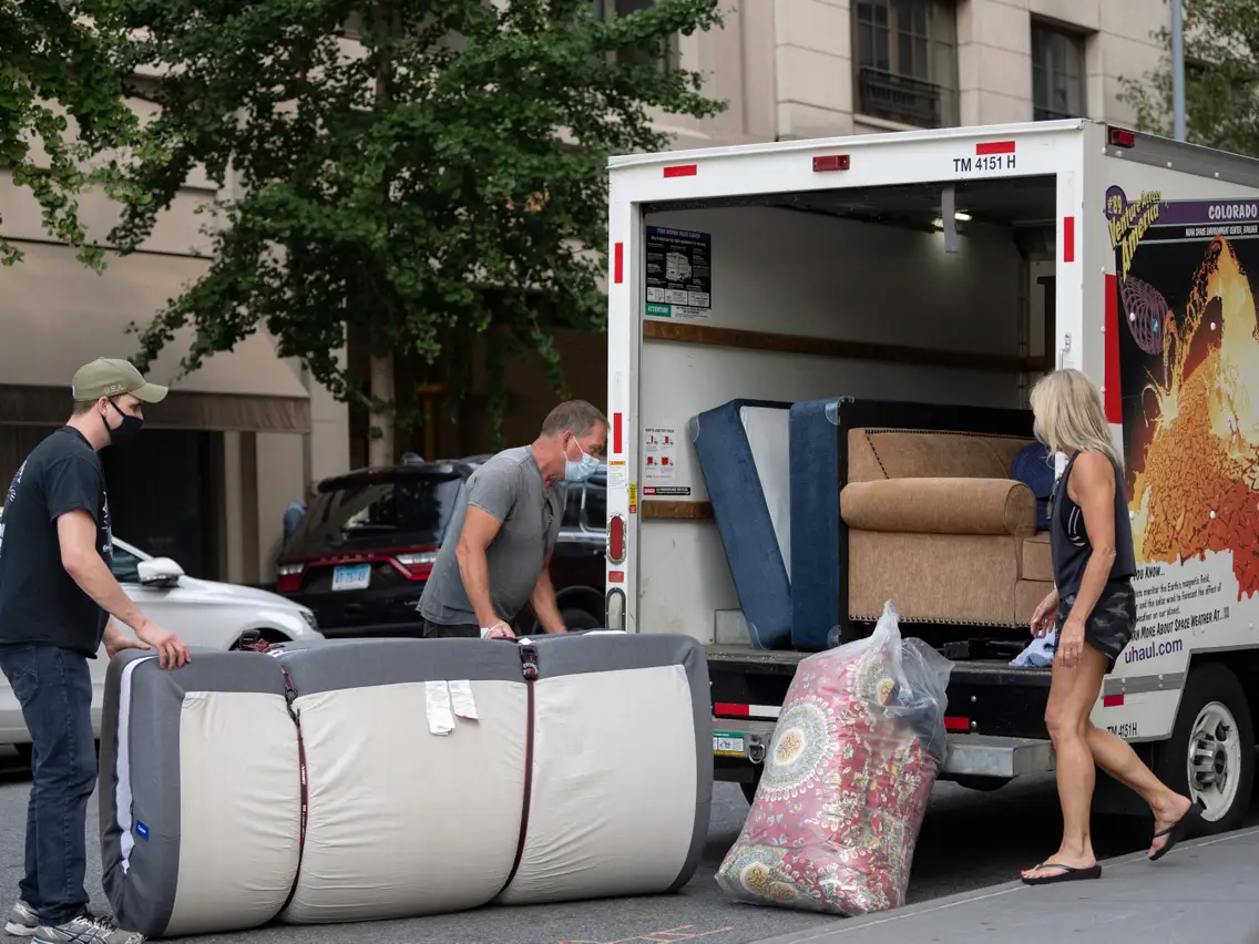 loading the truck for moving